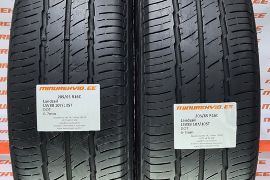 Used summer tire 205/65R16 Landsail LSV88 107/105T