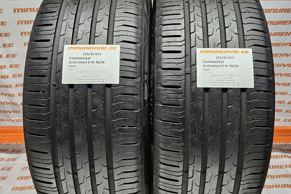 Kasutatud suverehv 225/45R19 Continental EcoContact 6 XL 96/W 1323