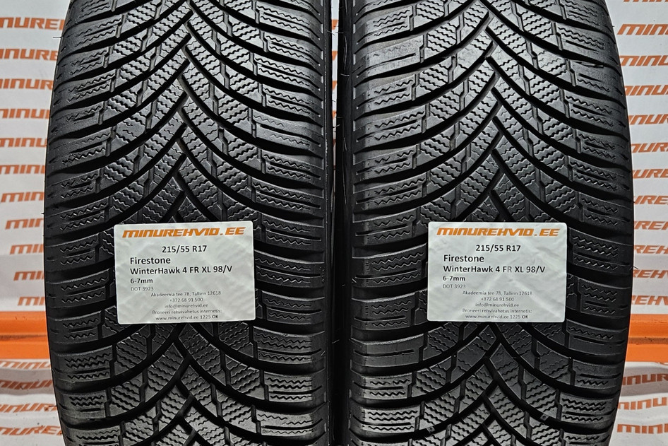 Used studless winter tire 215/55R17 Firestone WinterHawk 4 FR XL 98/V