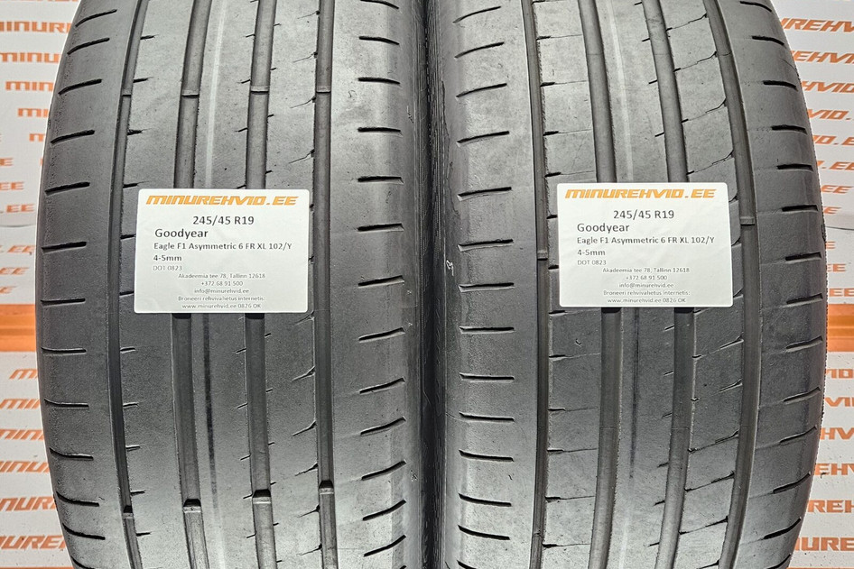 Kasutatud suverehv 245/45R19 GoodYear Eagle F1 Asymmetric 6 FR XL 102/Y
