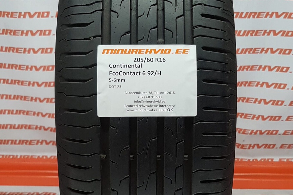 Kasutatud suverehv 205/60R16 Continental EcoContact 6 92/H