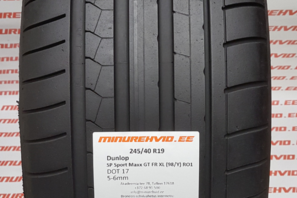 Kasutatud suverehv 245/40R19 Dunlop SP Sport Maxx GT FR XL (98/Y) RO1