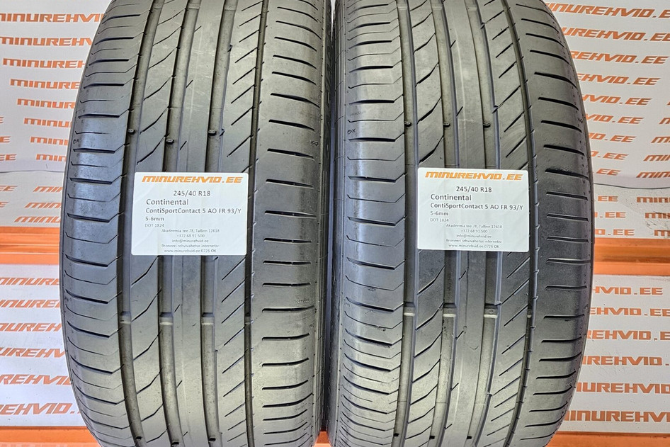 Used summer tire 245/40R18 Continental ContiSportContact 5 AO FR 93/Y