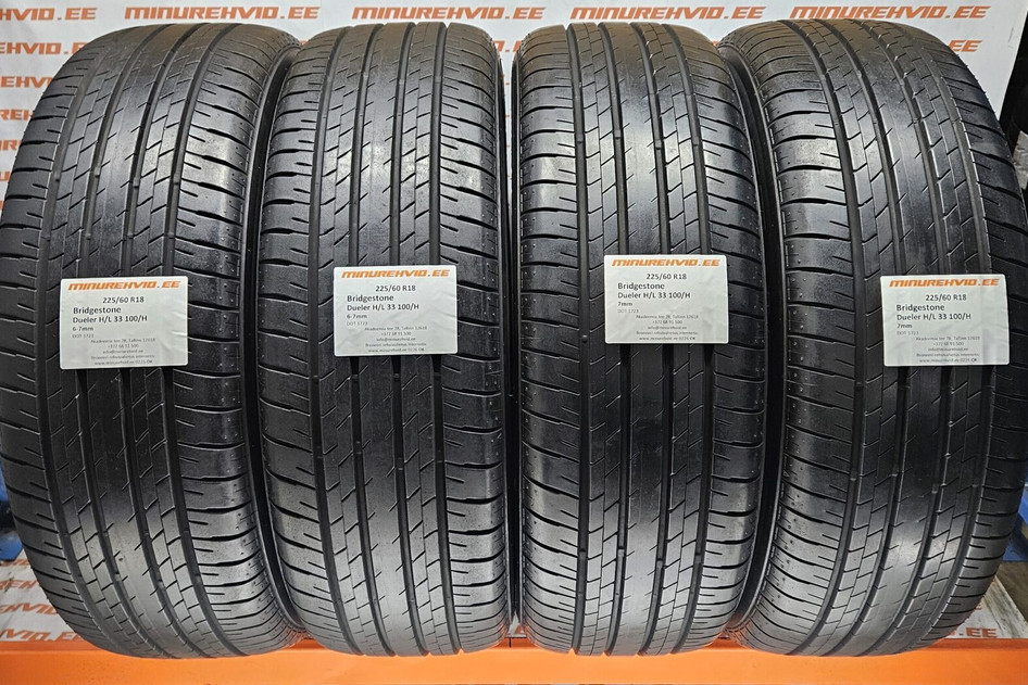 Used summer tire 225/60R18 Bridgestone Dueler H/L 33 100/H 1723