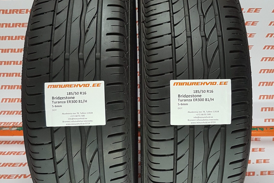 Used summer tire 185/50R16 Bridgestone Turanza ER300 81/H