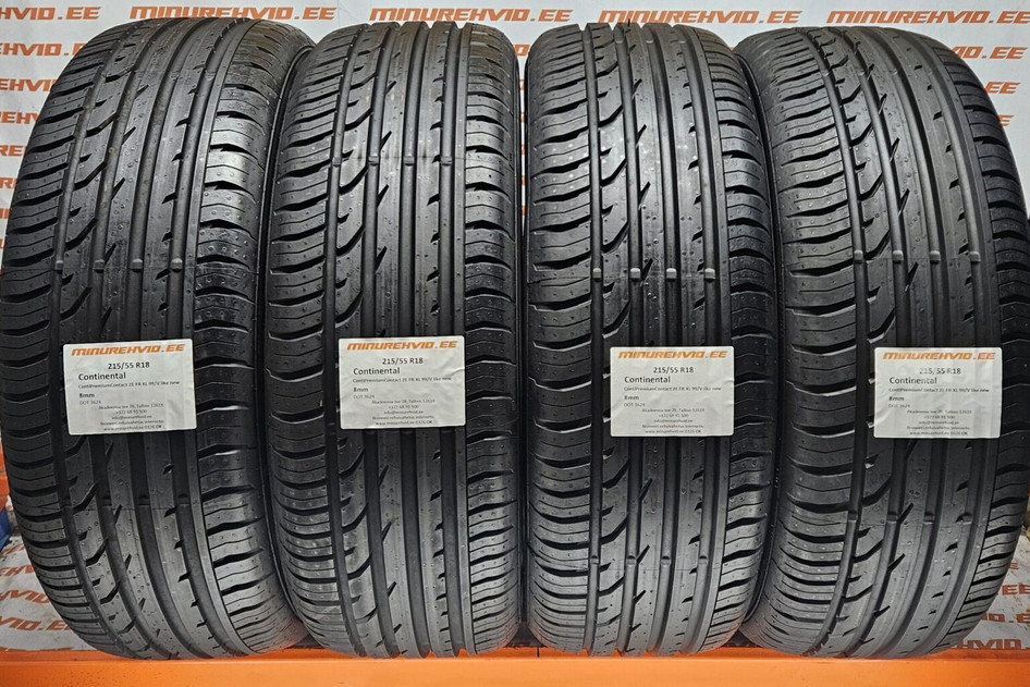 Naudota summer tire 215/55R18 Continental ContiPremiumContact 2E FR XL 99/V like new