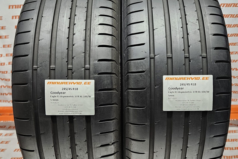 Used summer tire 245/45R18 GoodYear Eagle F1 Asymmetric 3 FR XL 100/W