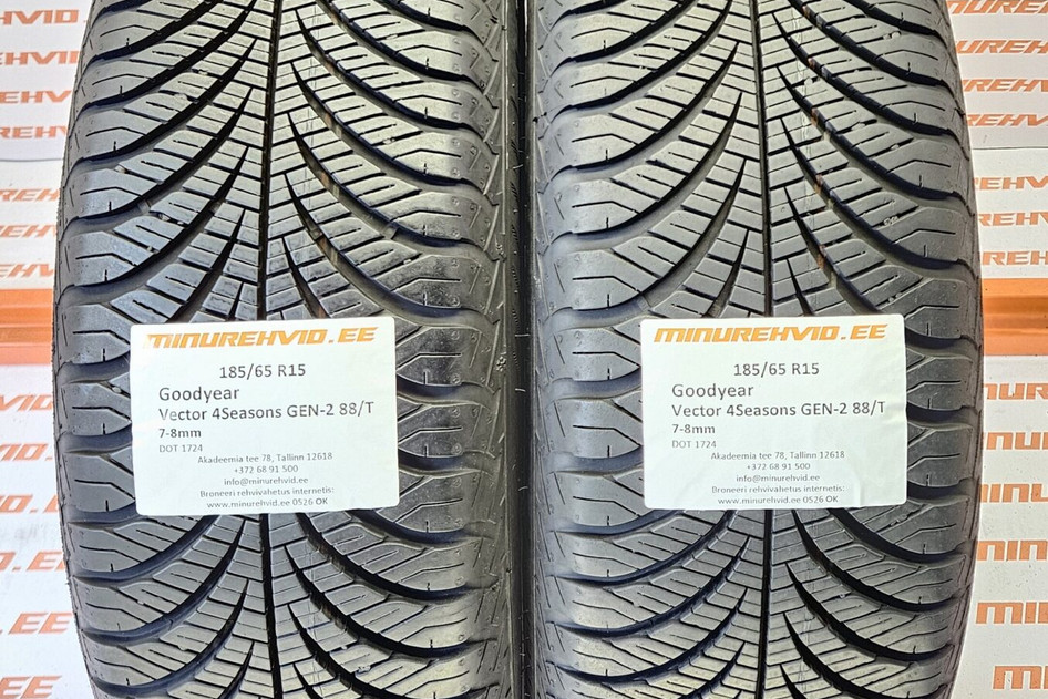 Kasutatud lamellrehv 185/65R15 GoodYear Vector 4Seasons GEN-2 88/T