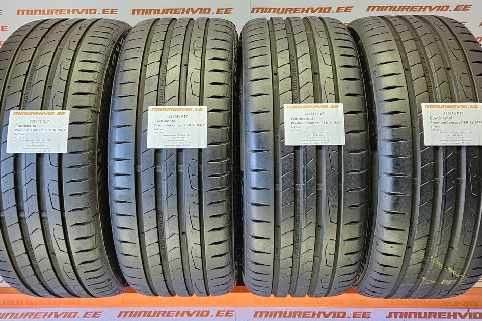 Used summer tire 225/45R17 Continental PremiumContact 7 FR XL 94/Y