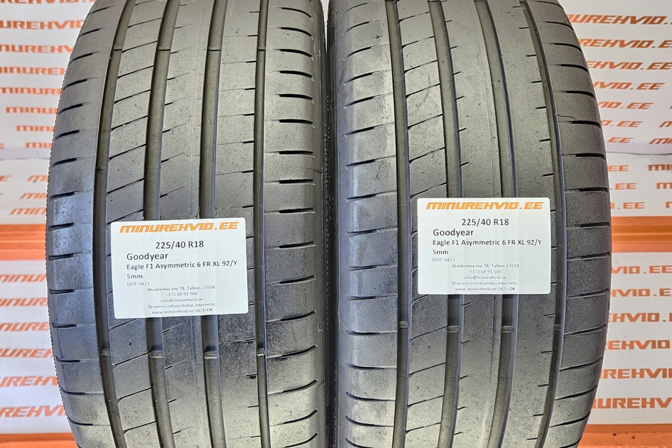 Kasutatud suverehv 225/40R18 GoodYear Eagle F1 Asymmetric 6 FR XL 92/Y 0423