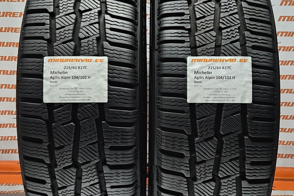 Used studless winter tire 215/60R17 Michelin Agilis Alpin 104/102 H.