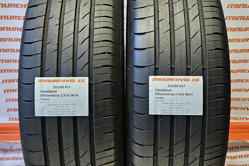 Used summer tire 215/60R17 GoodYear EfficientGrip 2 SUV 96/H
