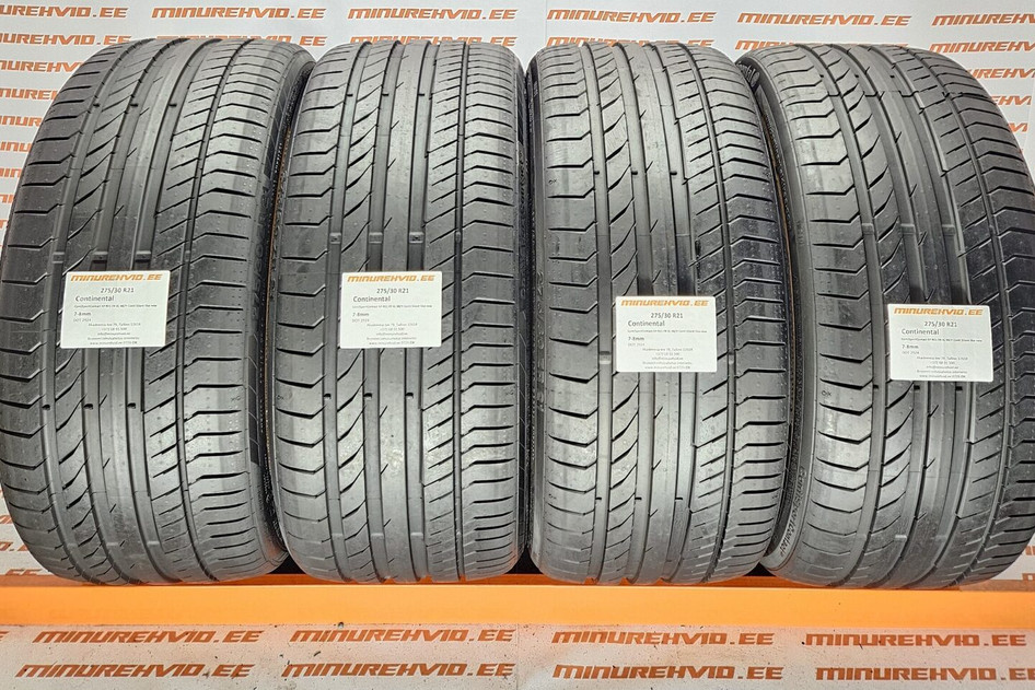 Used summer tire 275/30R21 Continental ContiSportContact 5P R01 FR XL 98/Y Conti Silent like new
