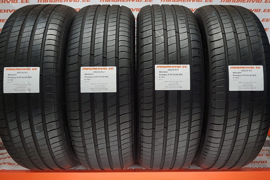 Kasutatud suverehv 205/55R17 Michelin Primacy 4 FR 91/W MO