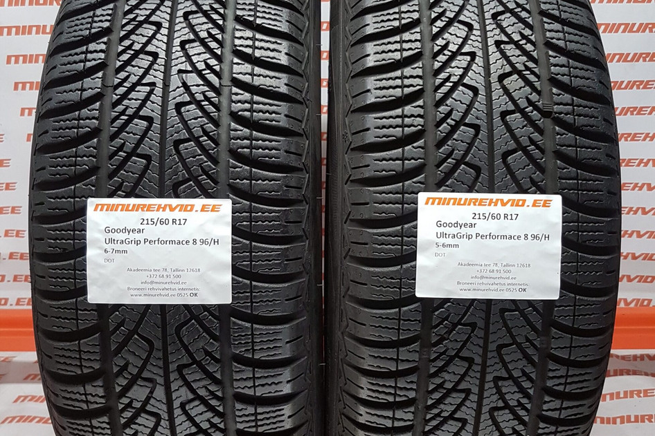 Used studless winter tire 215/60R17 GoodYear UltraGrip Performace 8 96/H