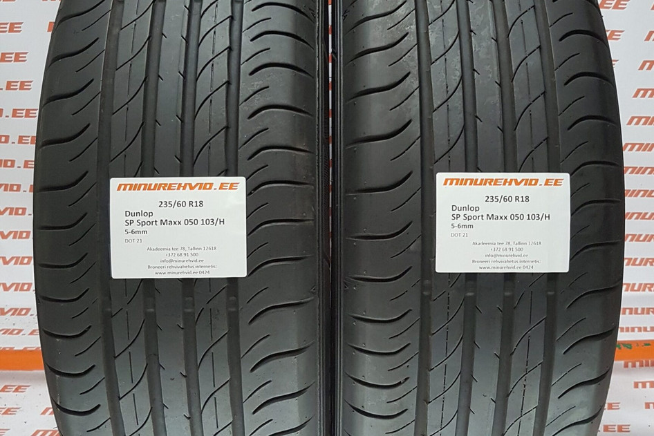 Kasutatud suverehv 235/60R18 Dunlop SP Sport Maxx 050 103/H.
