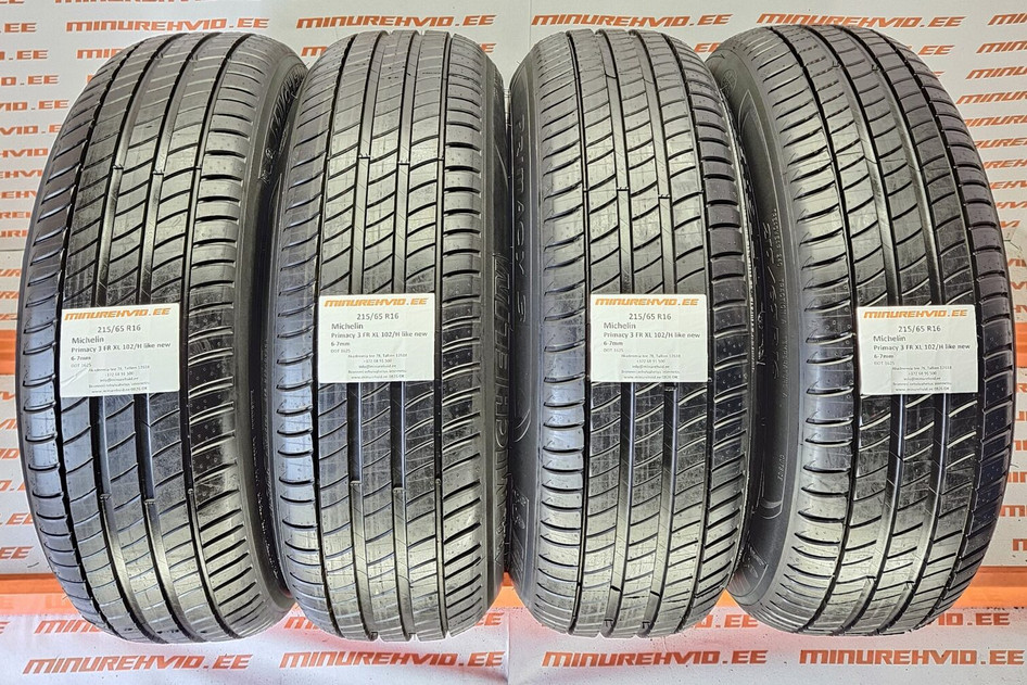 Used summer tire 215/65R16 Michelin Primacy 3 FR XL 102/H like new