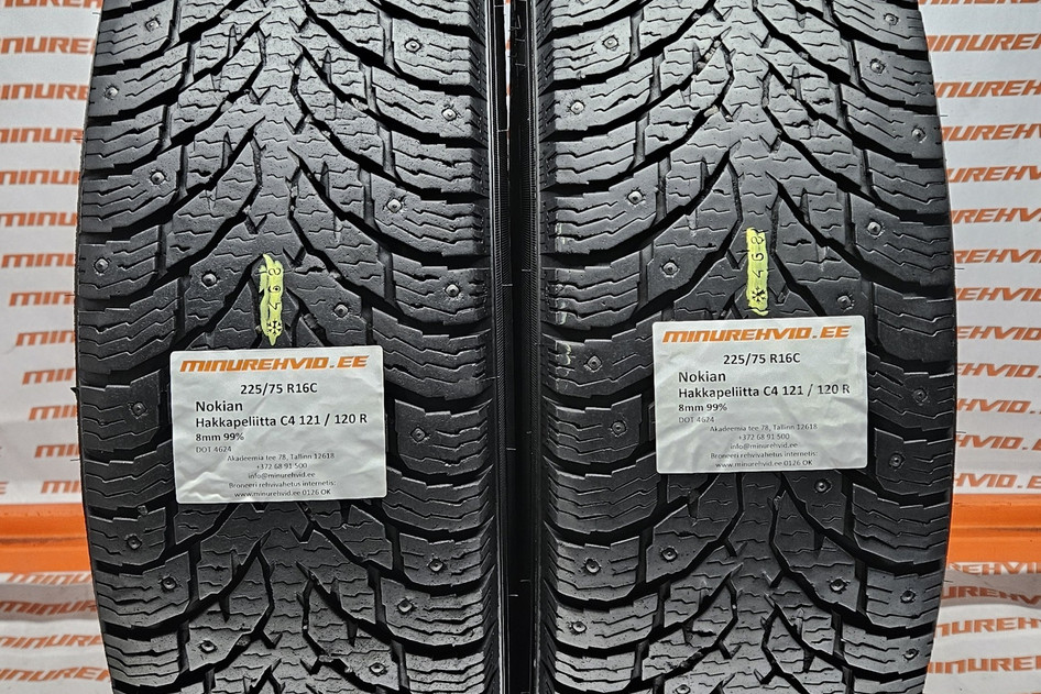 Kasutatud naastrehv 225/75R16 Nokian Hakkapeliitta C4 121/120 R 4624