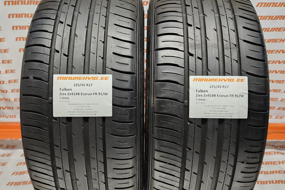 Kasutatud suverehv 225/45R17 Falken Ziex Ze914B Ecorun FR 91/W