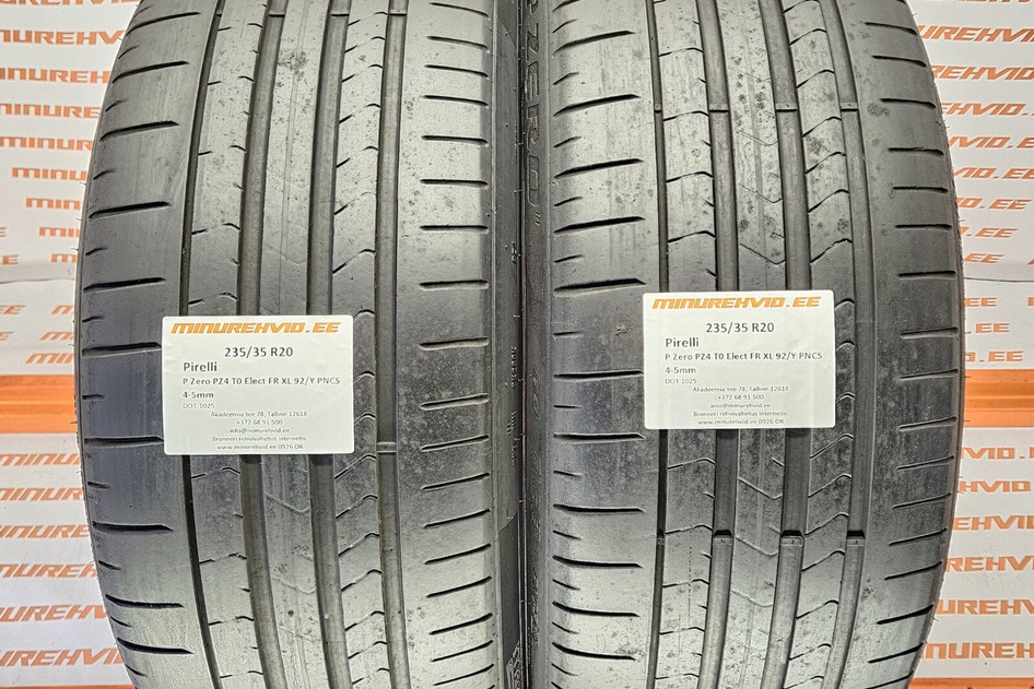 Подержанный летняя шина 235/35R20 Pirelli P Zero PZ4 T0 Elect FR XL 92/Y PNCS