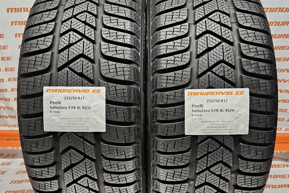 Used studless winter tire 215/50R17 Pirelli SottoZero 3 FR XL 95/H
