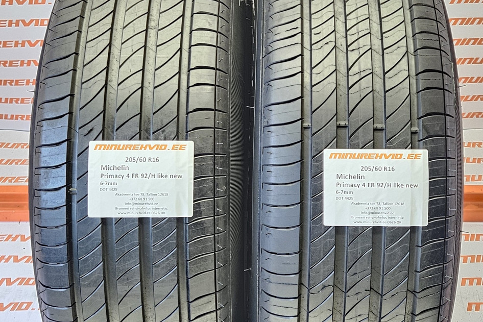Kasutatud suverehv 205/60R16 Michelin Primacy 4 FR 92/H like new 4425