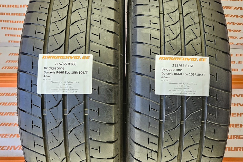 Used summer tire 215/65R16 Bridgestone Duravis R660 Eco 106/104/T