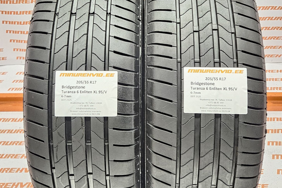 Used summer tire 205/55R17 Bridgestone Turanza 6 Enliten XL 95/V