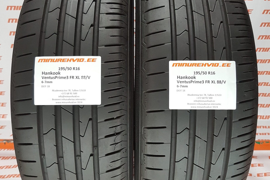 Kasutatud suverehv 195/50R16 Hankook Ventus Prime 3 FR XL 88/V