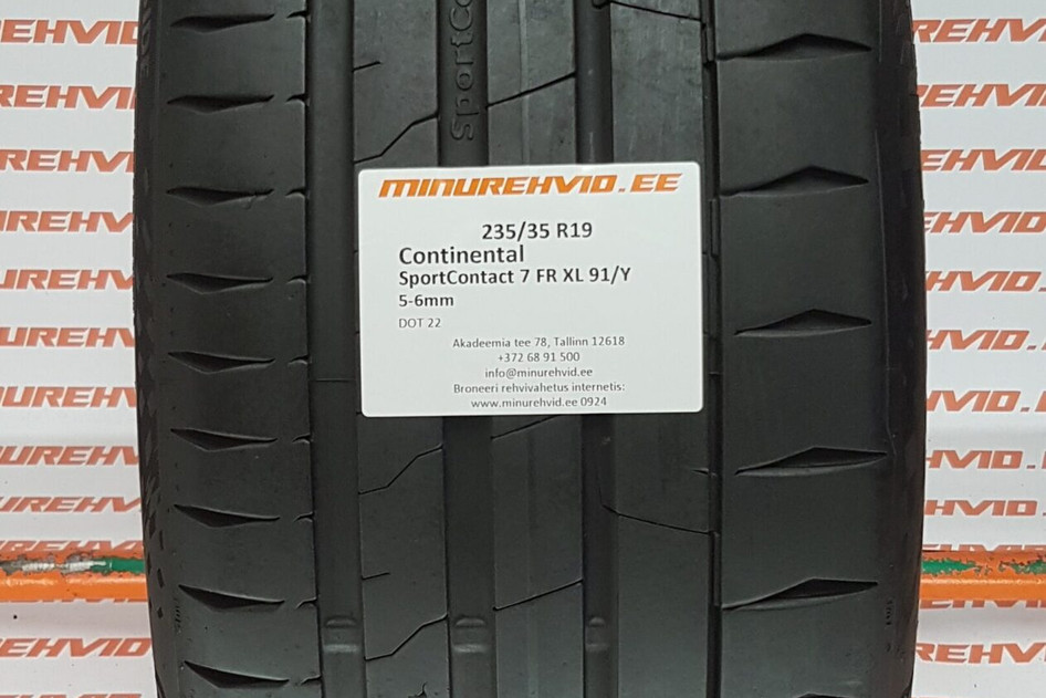 Kasutatud suverehv 235/35R19 Continental SportContact 7 FR XL 91/Y