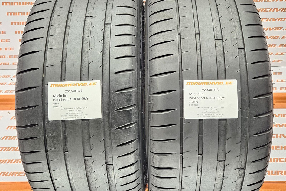 Kasutatud suverehv 255/40R18 Michelin Pilot Sport 4 FR XL 99/Y