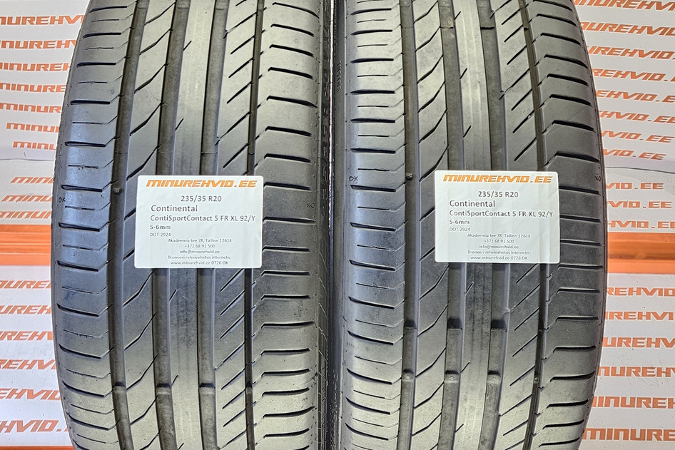 Used summer tire 235/35R20 Continental ContiSportContact 5 FR XL 92/Y
