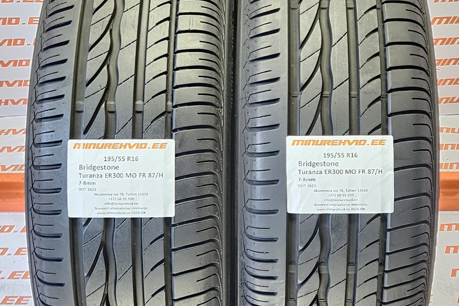 Kasutatud suverehv 195/55R16 Bridgestone Turanza ER300 MO FR 87/H 1623