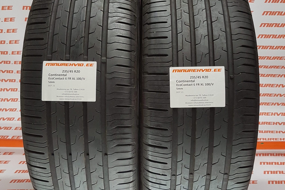 Kasutatud suverehv 235/45R20 Continental EcoContact 6 FR XL 100/V