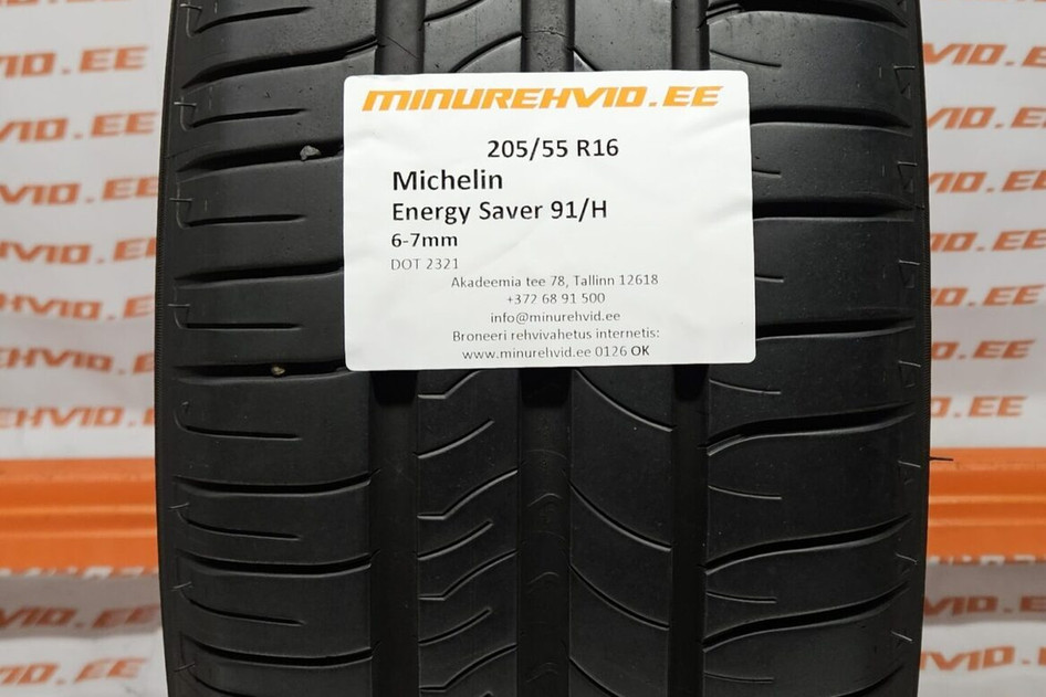 Used summer tire 205/55R16 Michelin Energy Saver 91/H
