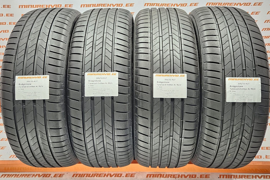 Used summer tire 205/55R17 Bridgestone Turanza 6 Enliten XL 95/V 0625