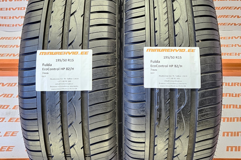 Подержанный летняя шина 195/50R15 Fulda EcoControl HP 82/H