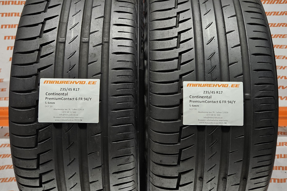 Kasutatud suverehv 235/45R17 Continental PremiumContact 6 FR 94/Y
