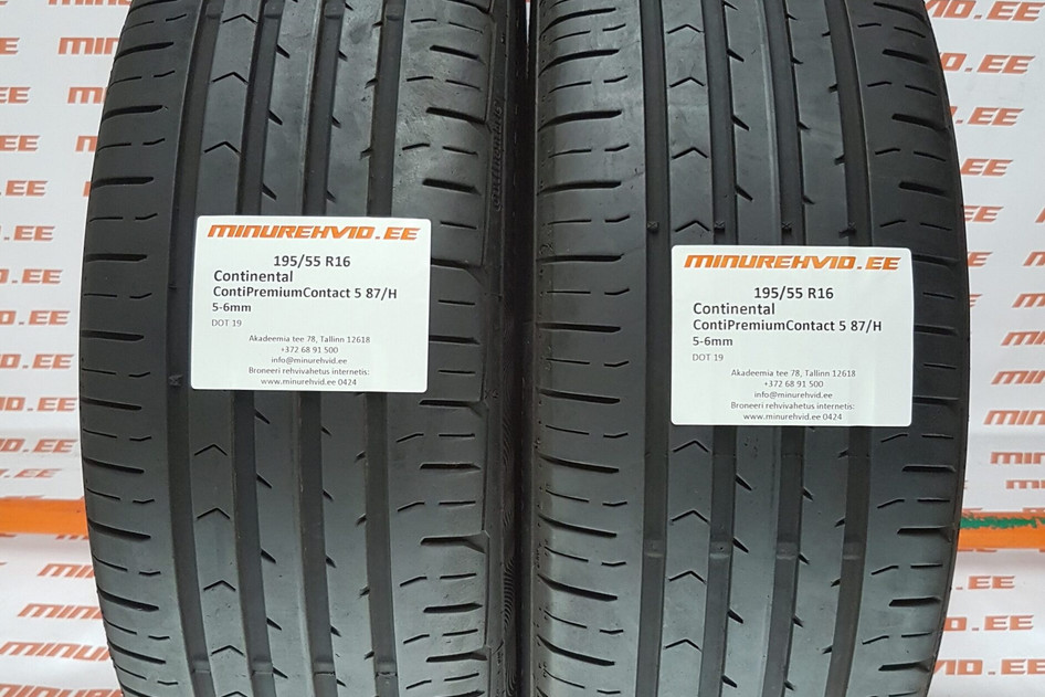 Kasutatud suverehv 195/55R16 Continental ContiPremiumContact 5 87/H
