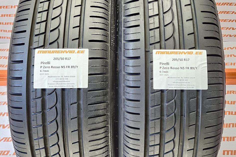 Подержанный летняя шина 205/50R17 Pirelli P Zero Rosso N5 FR 89/Y