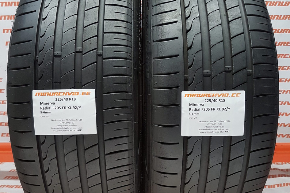 Used summer tire 225/40R18 Minerva Radial F205 FR XL 92/Y