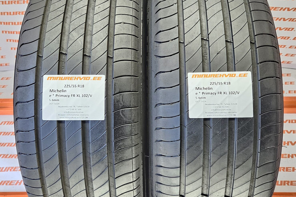 Used summer tire 225/55R18 Michelin e * Primacy FR XL 102/V 5024