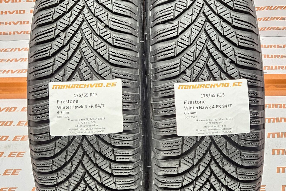 Kasutatud lamellrehv 175/65R15 Firestone WinterHawk 4 FR 84/T