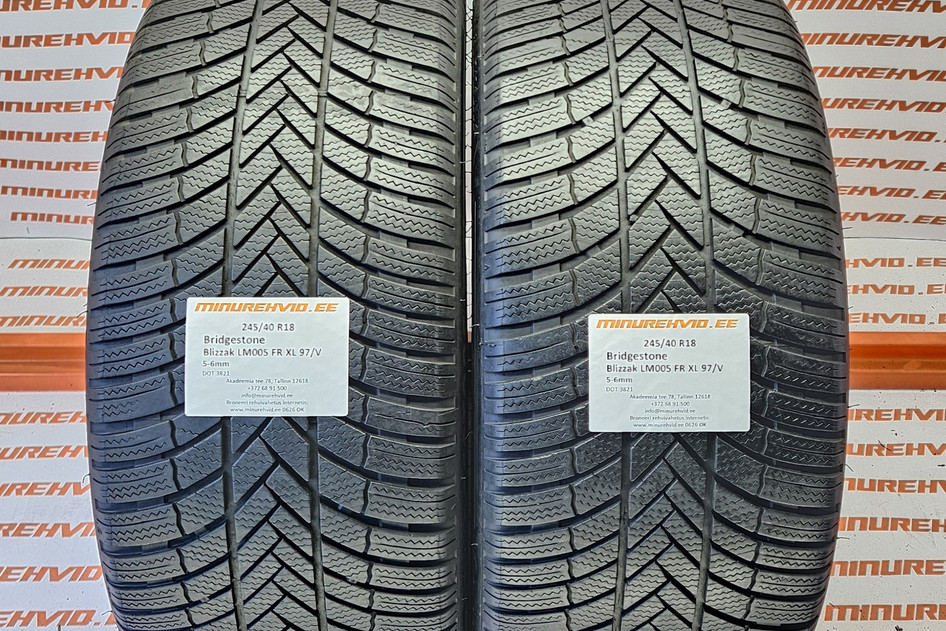 Kasutatud lamellrehv 245/40R18 Bridgestone Blizzak LM005 FR XL 97/V