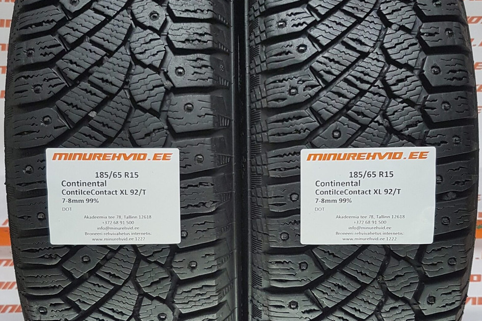 Used studded tire 185/65R15 Continental ContiIceContact XL 92/T