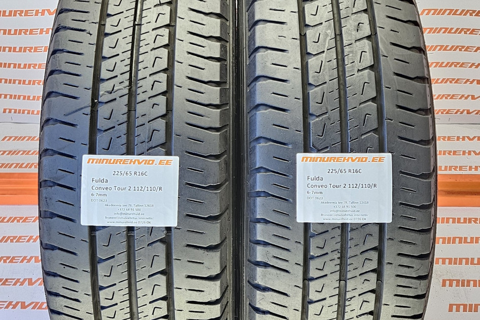 Used summer tire 225/65R16 Fulda Conveo Tour 2 112/110/R