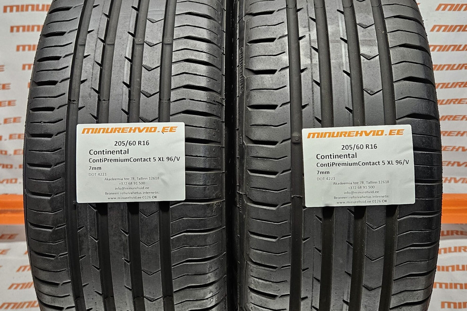 Used summer tire 205/60R16 Continental ContiPremiumContact 5 XL 96/V