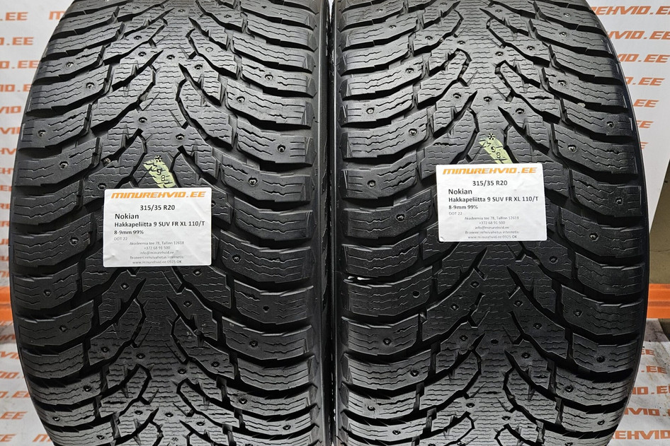 Used studded tire 315/35R20 Nokian Hakkapeliitta 9 SUV FR XL 110/T
