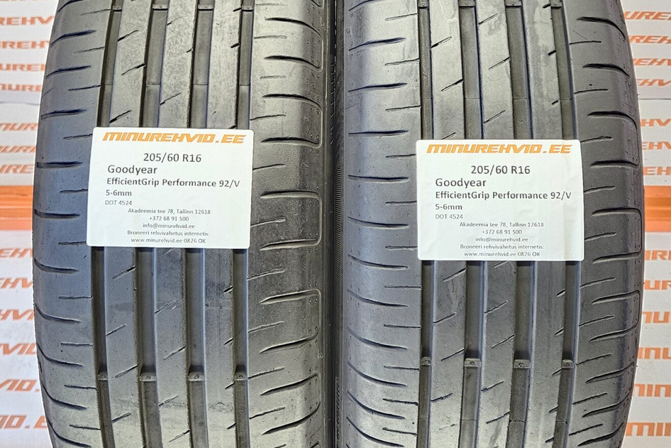 Used summer tire 205/60R16 GoodYear EfficientGrip Performance 92/V