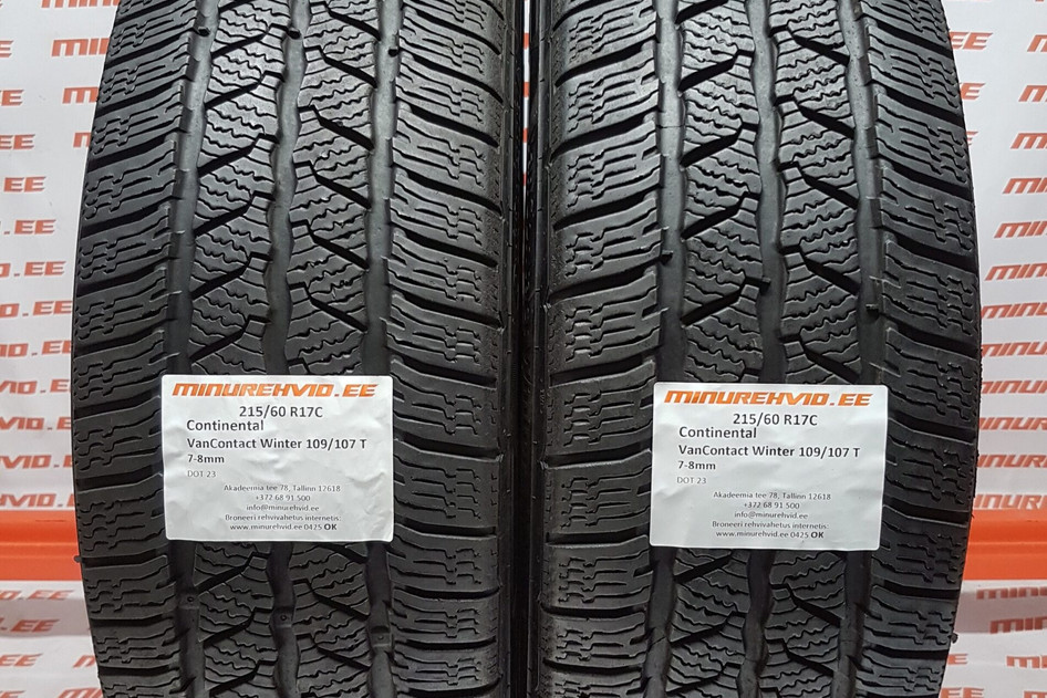 Used studless winter tire 215/60R17 Continental VanContact Winter 109/107 T